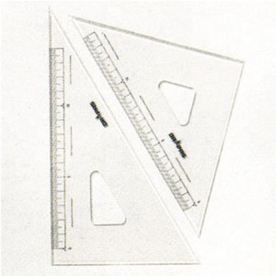 

DRAPAS Triangle Ruler Chamfer with Scale 2mm Thickness 15cm 13321