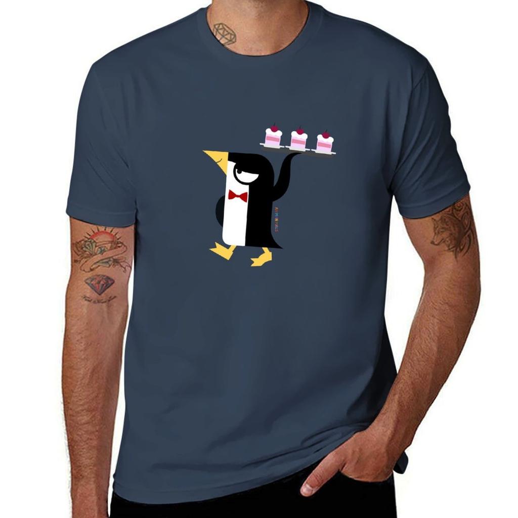 Aniuniseximals Penguin Tshirt Plus Size Summer Short Sleeve Tshirt
