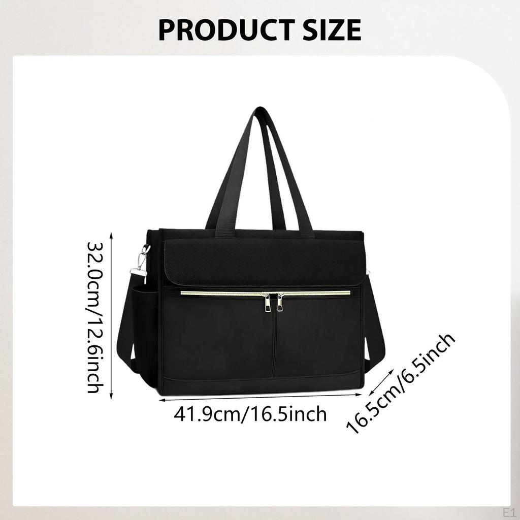 Insulated Shoulder Tote Portable Storage Bag Waterproof Women's Handbag Lunch Box for Business