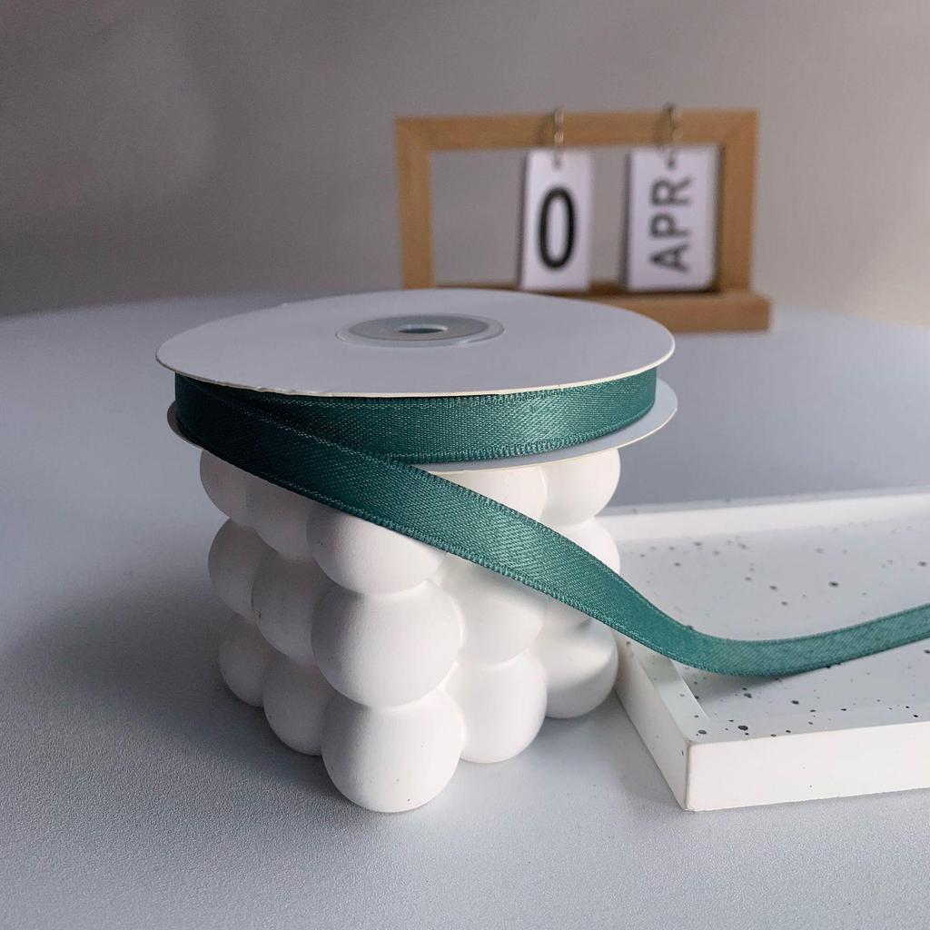 Korejská polyester-bavlna matná stuha pro DIY mašle a vlasové doplňky, 1 cm