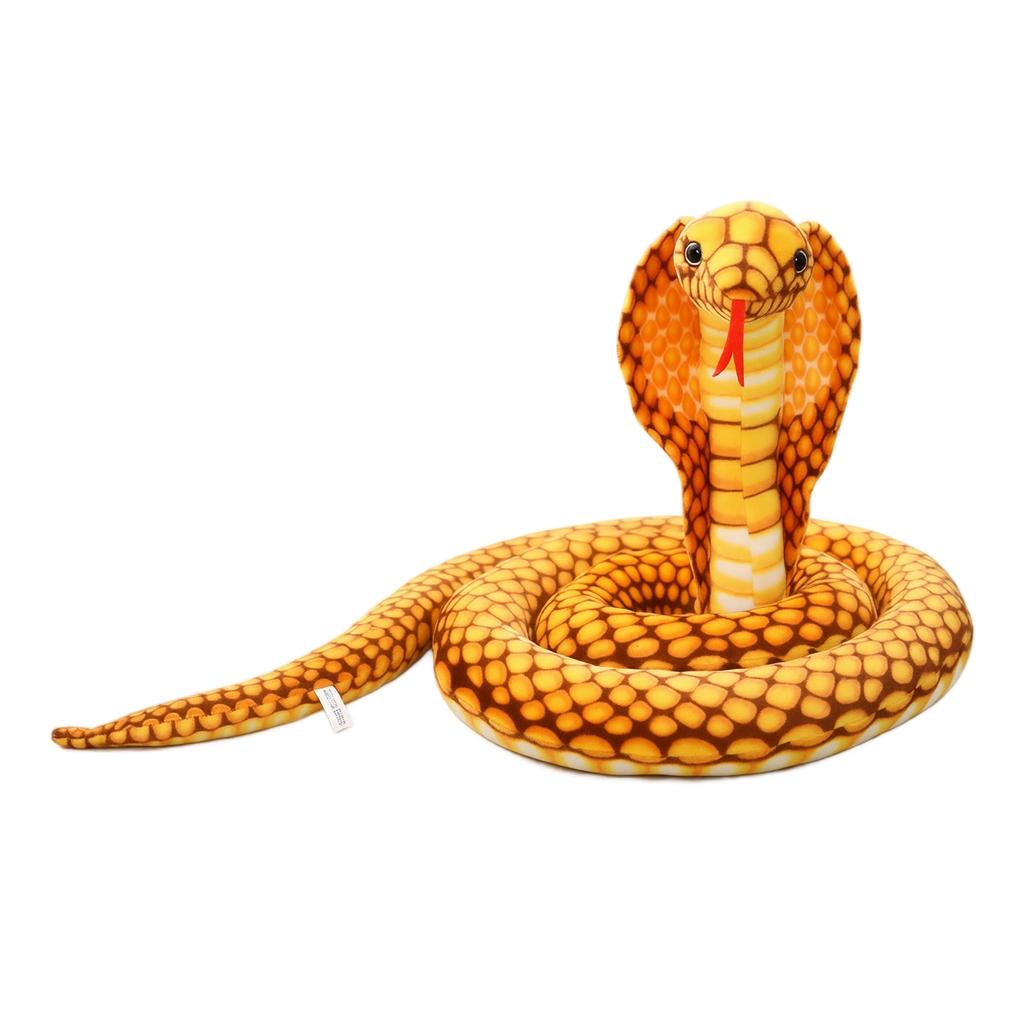 Realistic Plush Snake Toy - Soft Fake Snake for Pranks, Gifts and Halloween Decorations