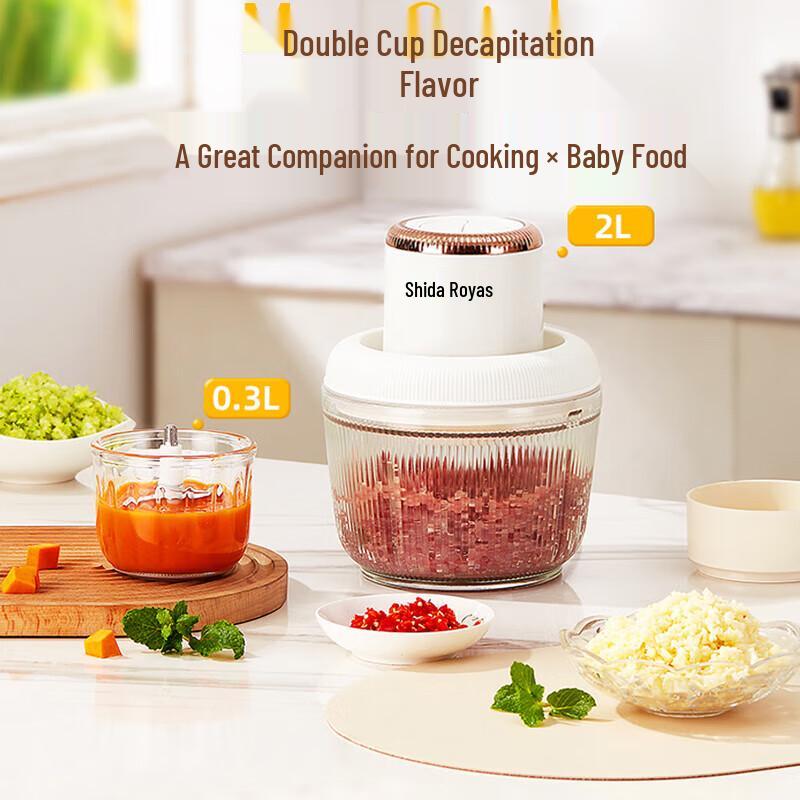 Rongshida Electric Multifunction Food Chopper CN plug (adapter included)