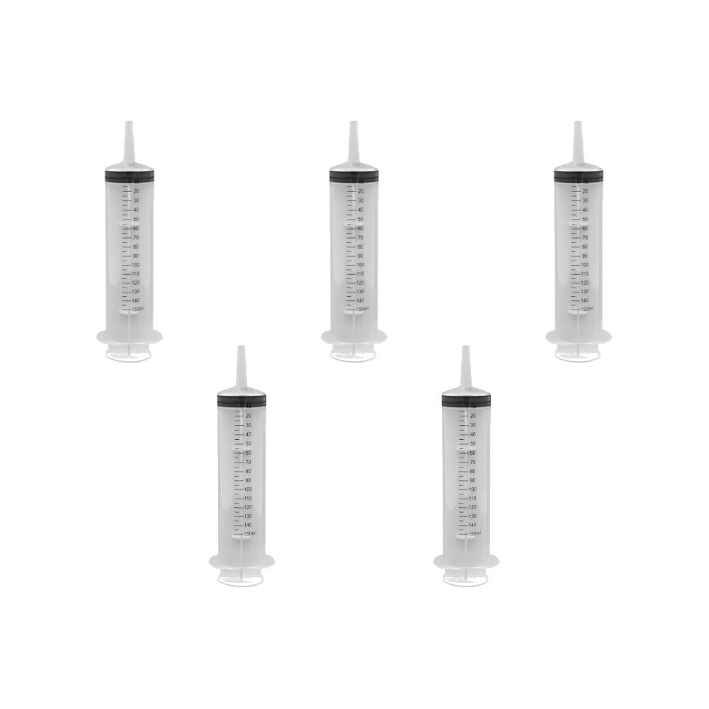 60-150ml Measuring Syringe Glue Filling Plastic Syringe Nutrient Sterile Without Needle Watering Refilling for Animal Feeding