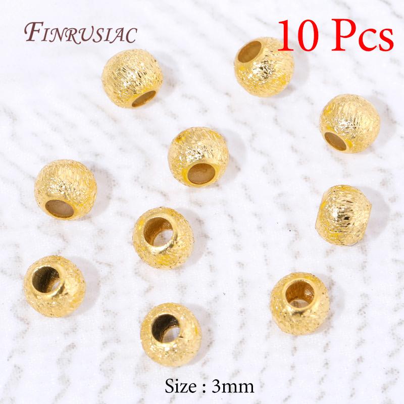 

18K Gold Plated Spacers For Beads,Metal Separator Bead For Bracelets Accessories,Beads For Beading,DIY Jewelry Making Supplies