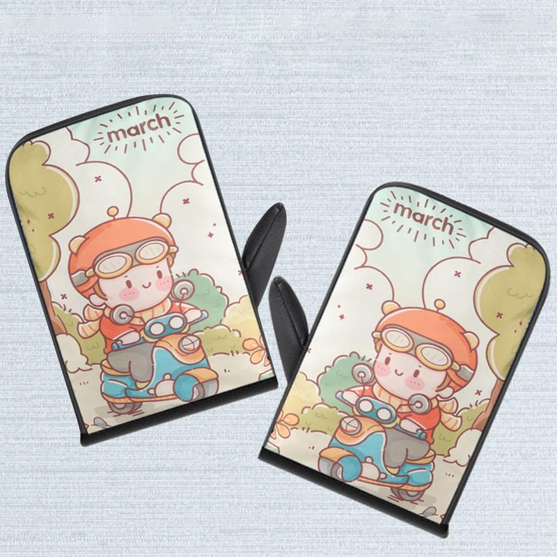 Motorcycle Handlebar Gloves Winter Snowmobile Hand Muffs Snowmobile Scooter Atv Motorbike Handle Grip Gloves For Cold Weather