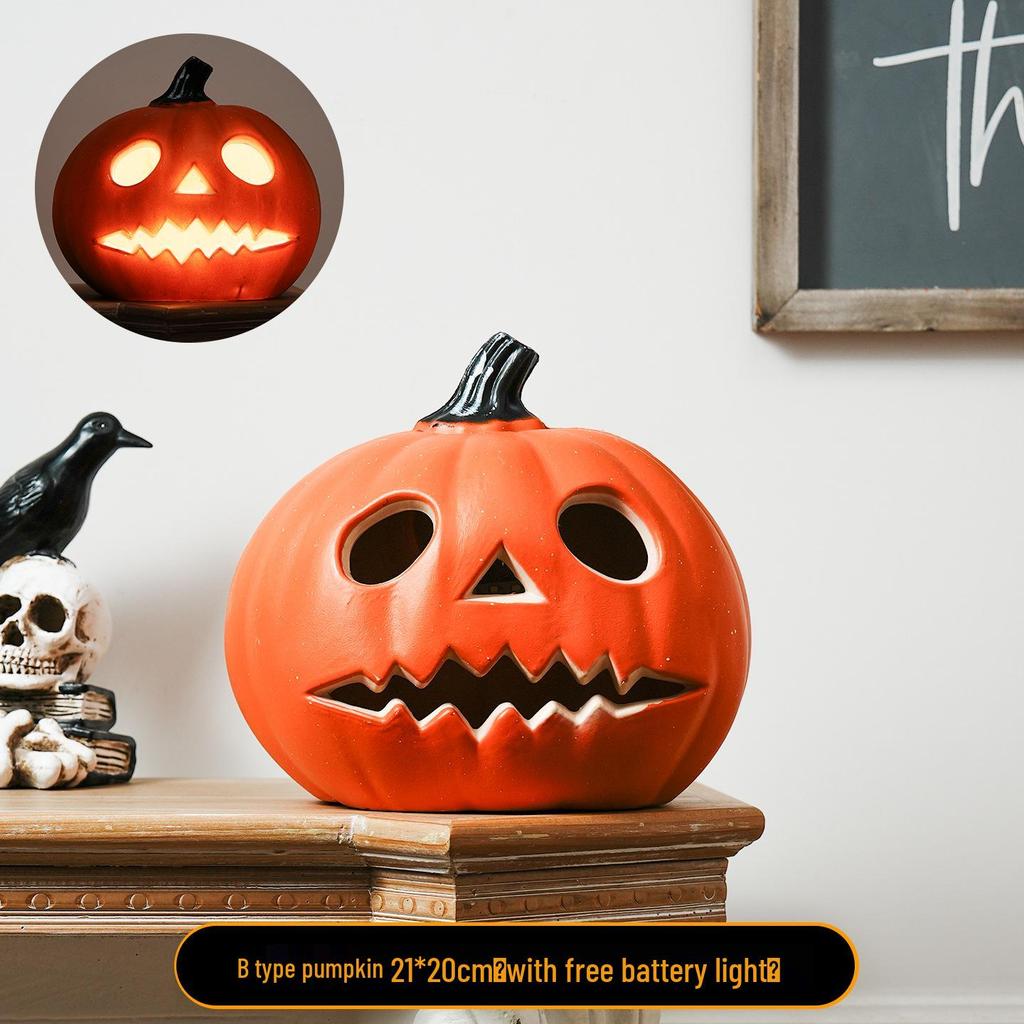 Große Halloween-Kürbis-Laterne für Innen-/Außen dekoration
