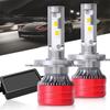 2Pcs H4 Led Bulb 6000K Cool White Led Fog Light Bulbs With Cooling Fan Led Fog Lights Plug And Play Ip67 Waterproof H4/9003/Hb2