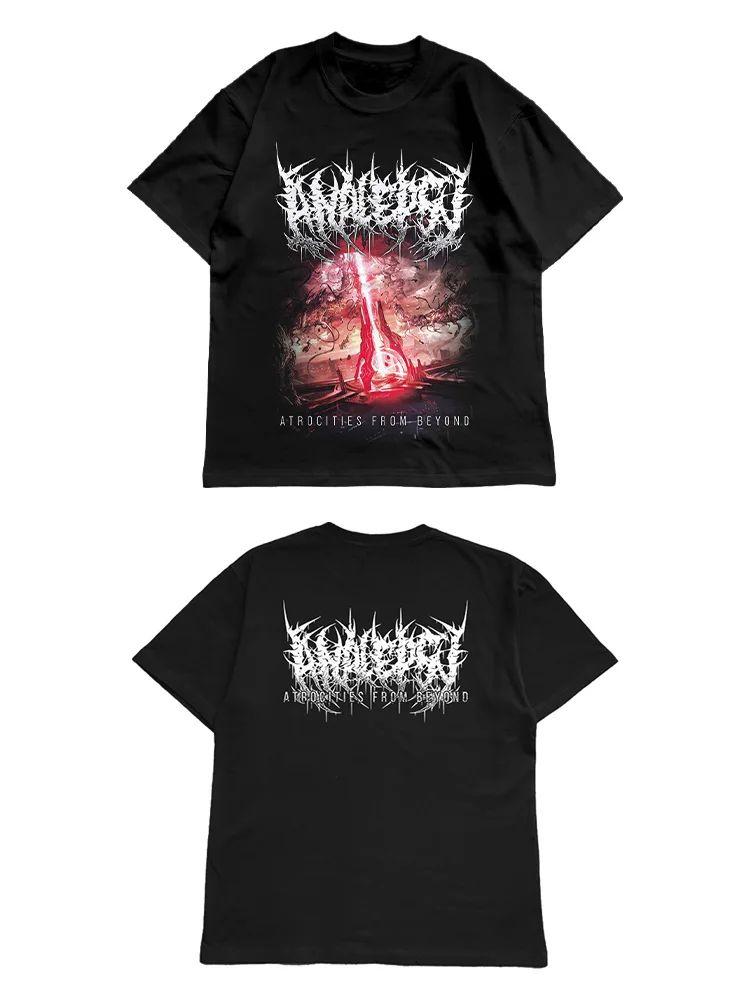 

Тяжелый Метал Рок Панк Принт Паттерн Короткий Рукав Ретро Спорт Уличная Одежда Двусторонняя Футболка Повседневный Свободный Хлопковый Топ Унисекс 4XL