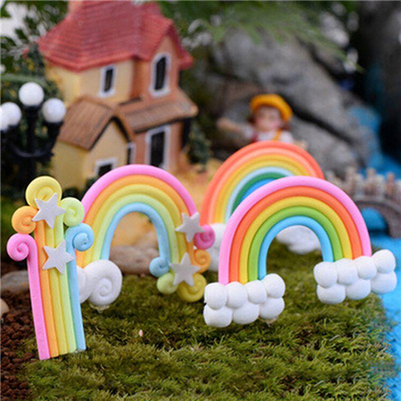 Argilla Morbida Arcobaleno Accessori Paesaggio Miniatura