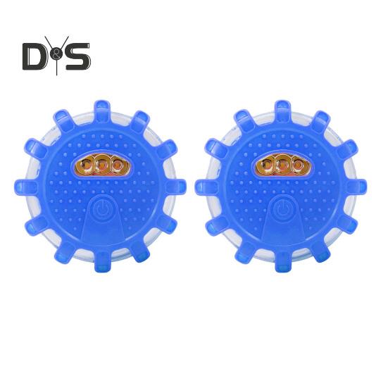 2 Stück Auto-Warnleuchten mit 9 Blinkmodi, superhell, hohe Lumen, wasserdicht, batteriebetrieben, LED-Warnleuchten mit Magnet