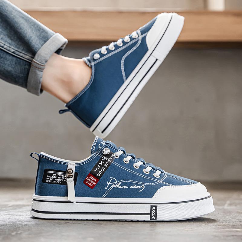 New Men's Classic Four Seasons Fashion Low Top Skateboarding Shoes Comfortable Soft Sole Sneakers