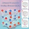 Gra planszowa szachy 3D Trening logicznego myślenia 2 graczy Dzieci Dorośli Edukacyjna Przezroczysta szachownica 3D Zabawka Maluchy Chłopcy Dziewczynki Prezent świąteczny