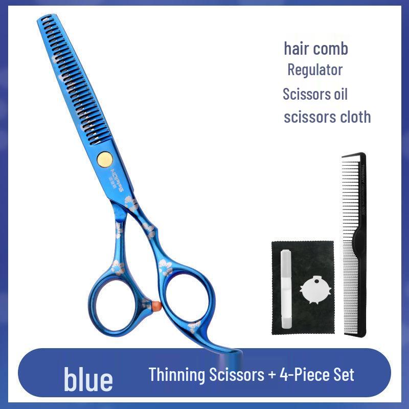 Professional Hairdressing Barber Scissors Set - Includes Flat and Thinning Scissors, Free Shipping