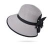 8485 Summer Sunscreen Straw Hat Children's Fashion Bow Sunshade Sunscreen Hat Big Eaves Beach Sun Hat