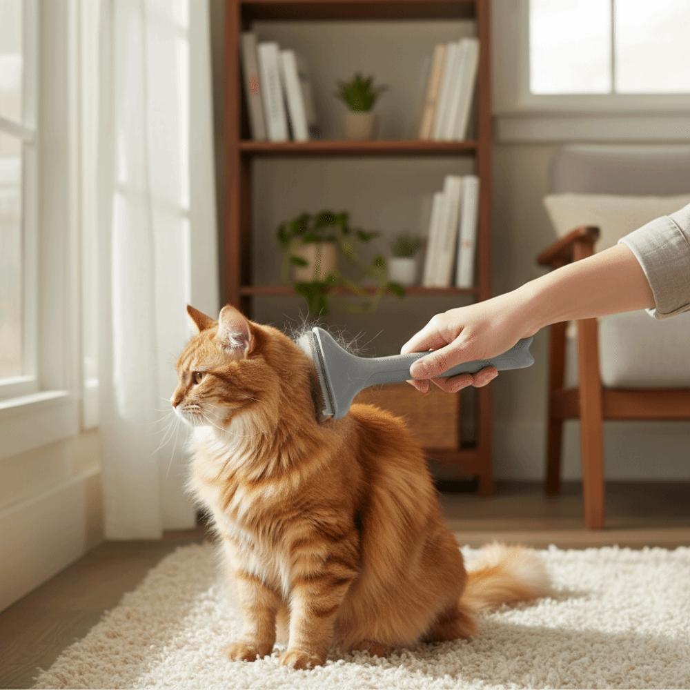 Fine Tooth Cat Hair Removal Comb No Hurt Pet Hair Clipper  Pet Massage Cleaning