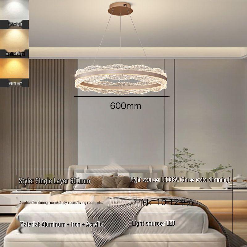Elegant Italian LED Chandelier for Living Room, Bedroom, or Dining Room