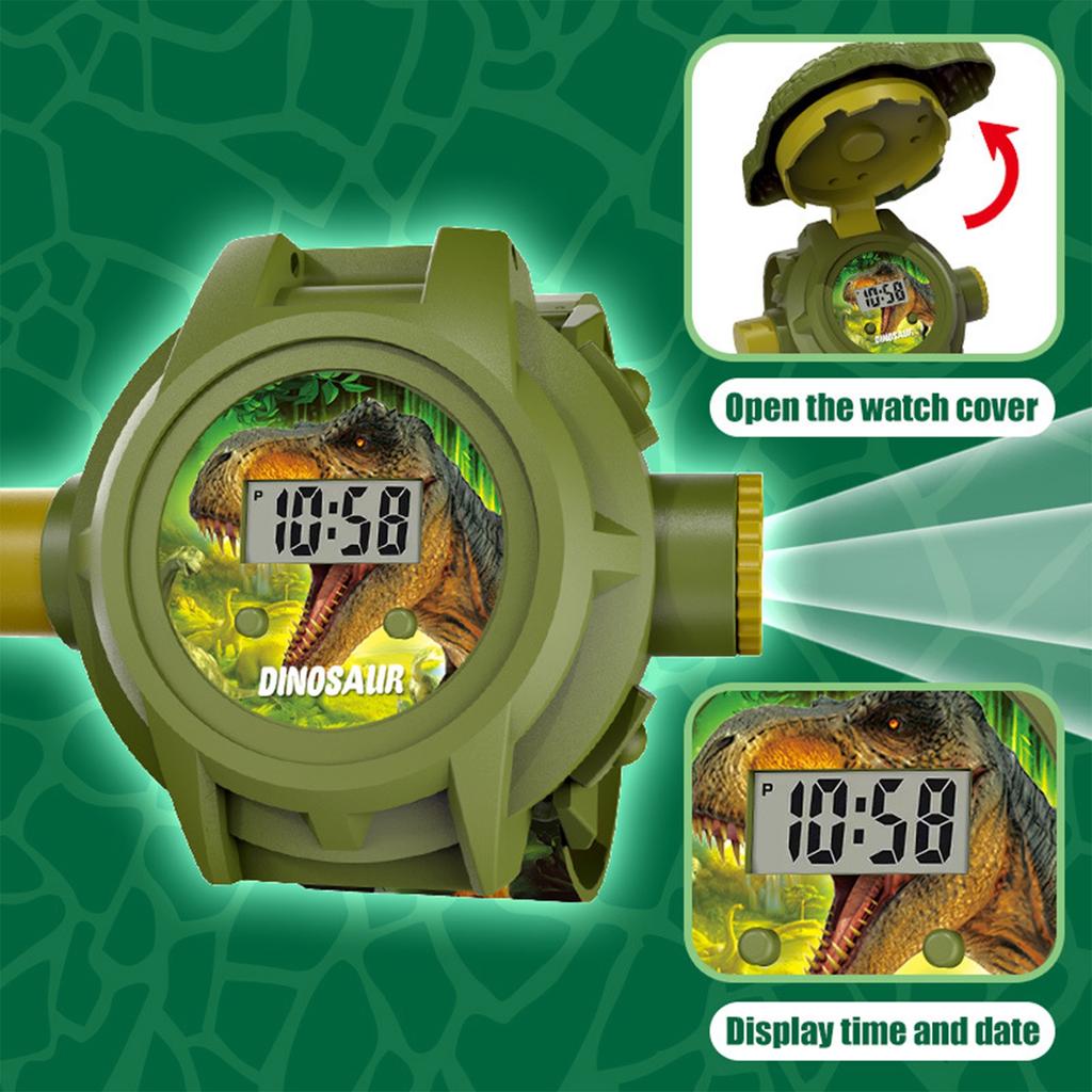 Dinosaur Watch Flashlight Projector Toys Animal Pattern Torch Educational Toys Gift