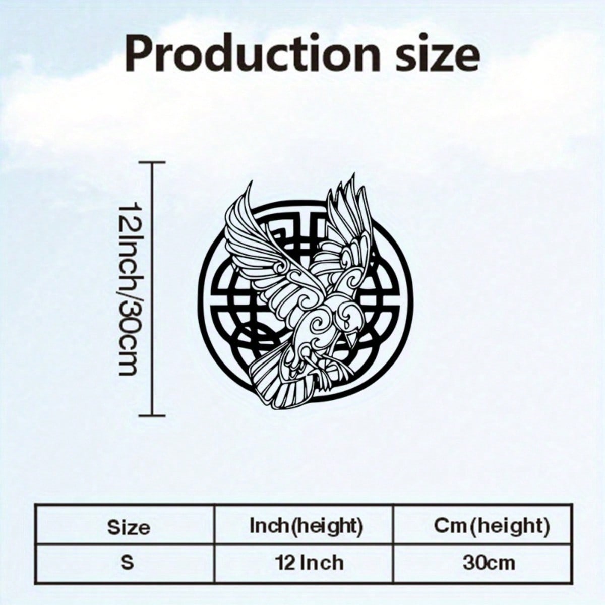 Celtic Eagle Metal Wall Art Vintage Rust Resistant Iron Home Decor Gift разноцветный