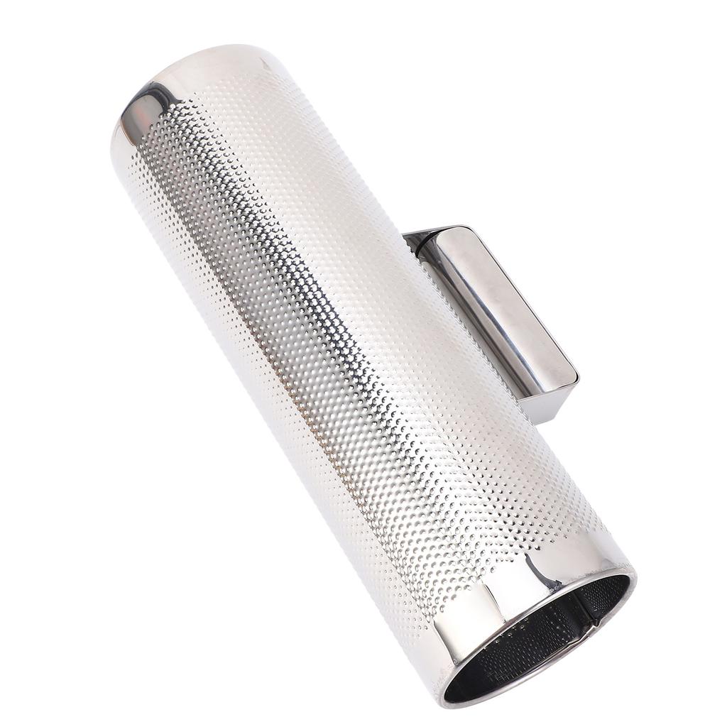 Guiro Instrument 32x10cm Stainless Steel Latin Percussion Instrument Metal Guiro Shaker with Scraper