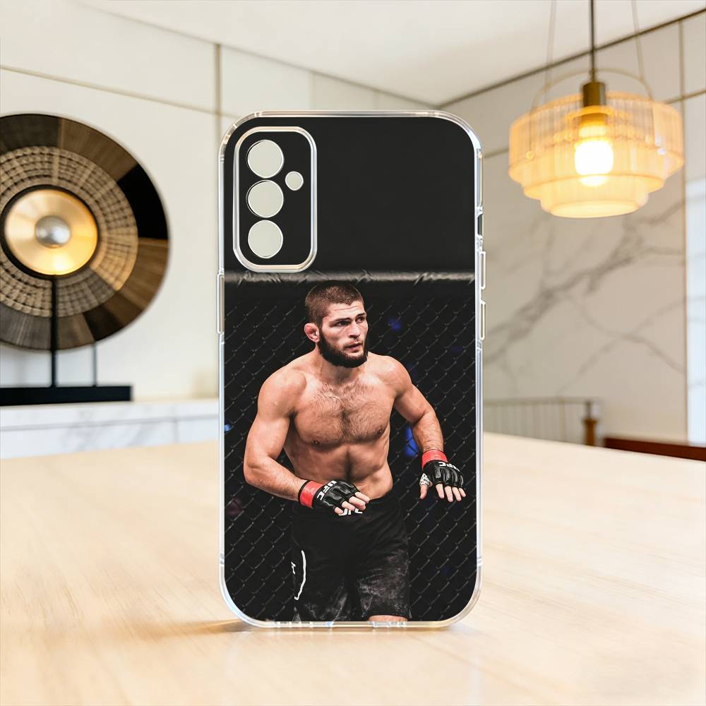 The Eagle Khabib Nurmagomedov Phone Case Transparent Silicone Soft For SamsungA10,12,20,21S,30,31,40,50,51,52,70,71