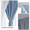 1PC Stars Blackout Self-Adhesive No Punching 1Mx2M Double Layer for Living Room Windows Curtain Self-Adhesive Sheer Curtains