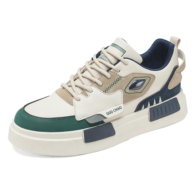 Spring New Men'S Fashionable Plus Size Sports Shoes Low Cut Comfortable Casual Shoes Thick Soled Height Increasing Board Shoes