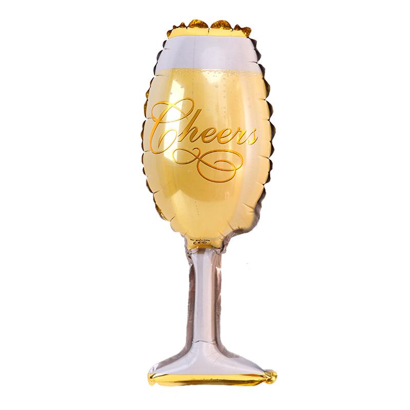 Wine Bottle & Glass Balloon Party Decoration for Birthdays