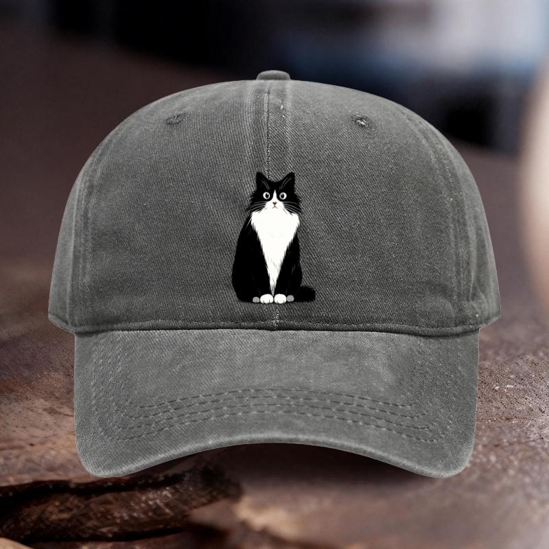 Pc Adjustable Hat with Cat Print Pattern Unisex And Women Outdoor Sports Style Ideal Gift for Weddings Parties Birthdays Raci