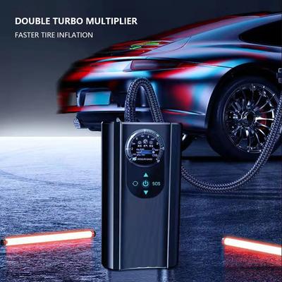 Portable Electric Air Pump Motorcycle Bicycle Tire Air Pump USB Outdoor Emergency Air Compressor Digital Display Smart Air Pump