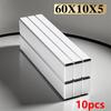 Powerful Neodymium Magnet N35 NdfeB Permanent Magnetic Imanes Round Super Strong Fridge Magnets DIY 60x10x3/60x10x5/60x10x10