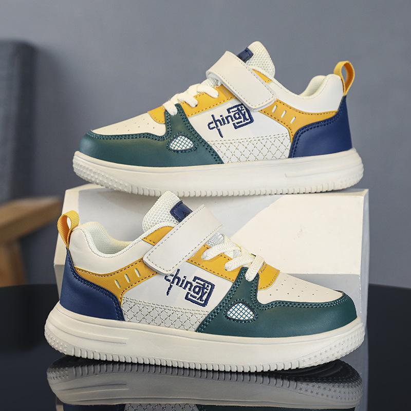 Grundschüler Boardschuhe Koreanische Version Trendschuhe Teenager Jungen Freizeitschuhe Bequemer Klettverschluss Mädchen Sportschuhe Skateboard-Schuhe