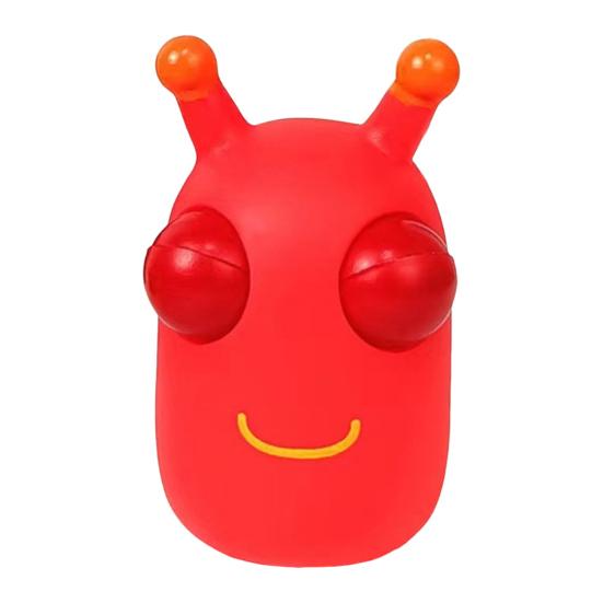 

Игрушка-капустница с выскакивающими глазами, снятие стресса, цветная гусеница, сжимающая и щипковая сенсорная игрушка для детей, подростков и взрослых, мягкий антистрессовый мяч, игрушка-животное красный