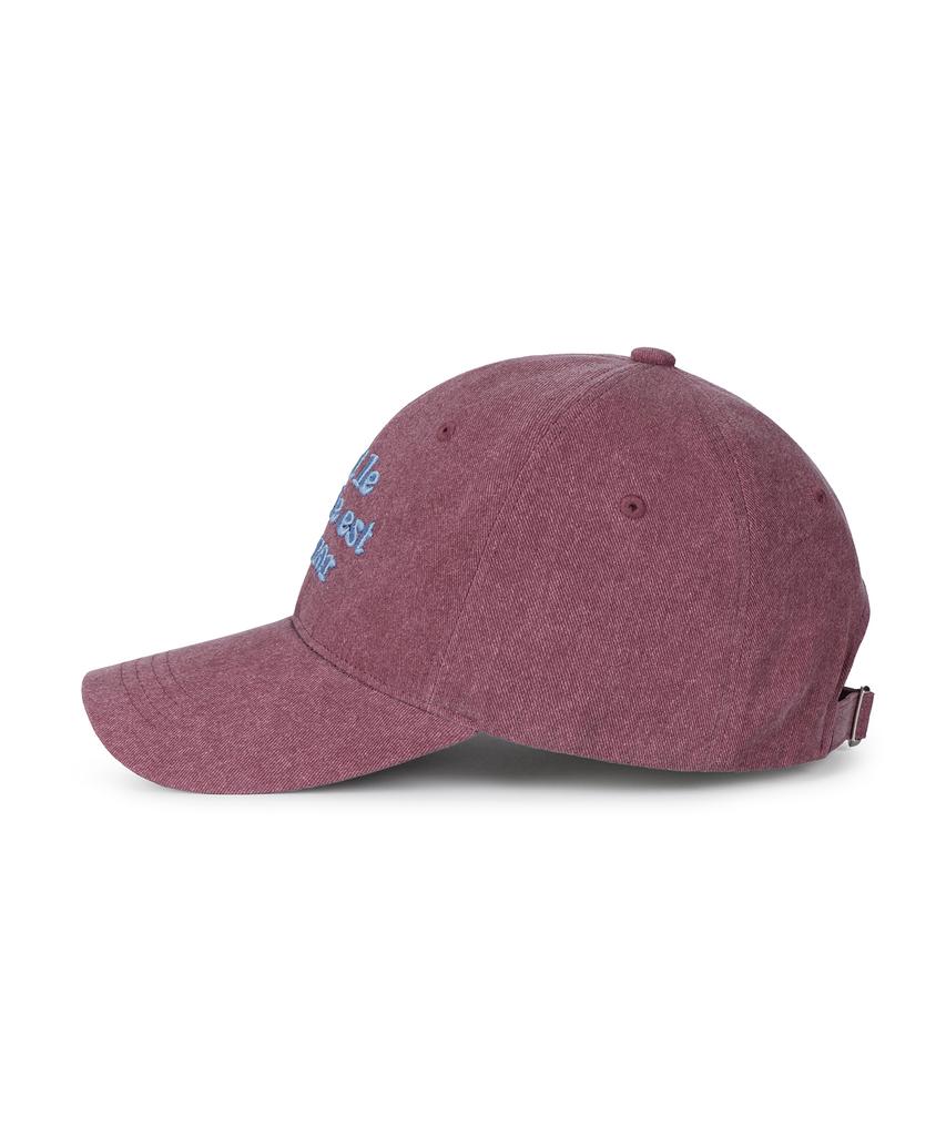 Bajal Tmv Lettering Ball Cap [Pigment Burgundy]