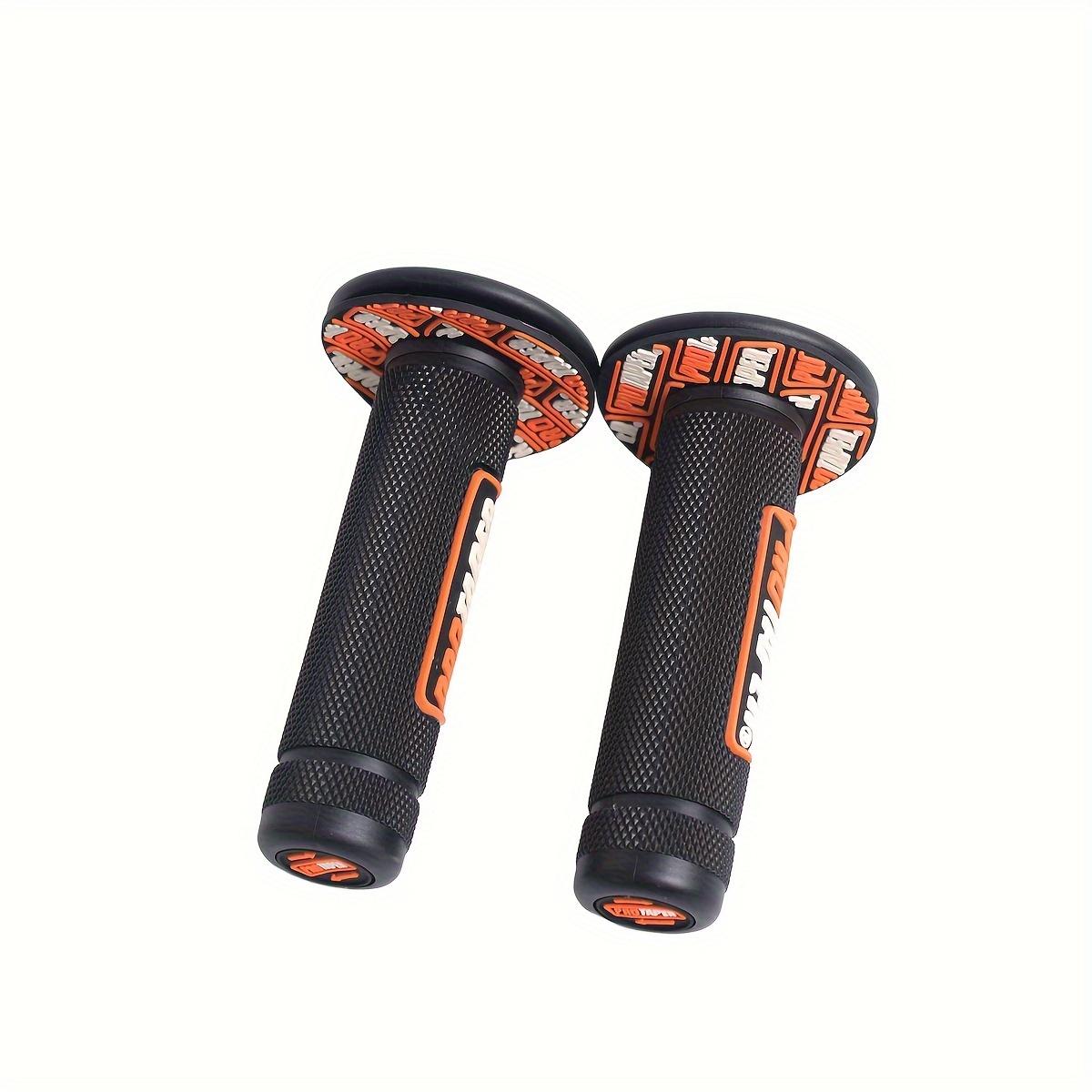 

Motorcycle Handlebar Grips -Silicone Non-Slip Ergonomic Design, Textured Grip for Off-Road Bikes, Durable Motorcycle Handlebar Accessories оранжевый