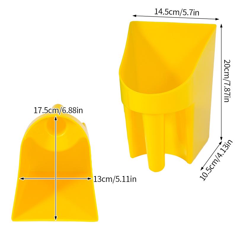 

Thickened Plastic Feed Scoop Durable Livestock Feeding Tool Flat Bottom Food Shovel For Sheep Cow Pig Scoop Poultry