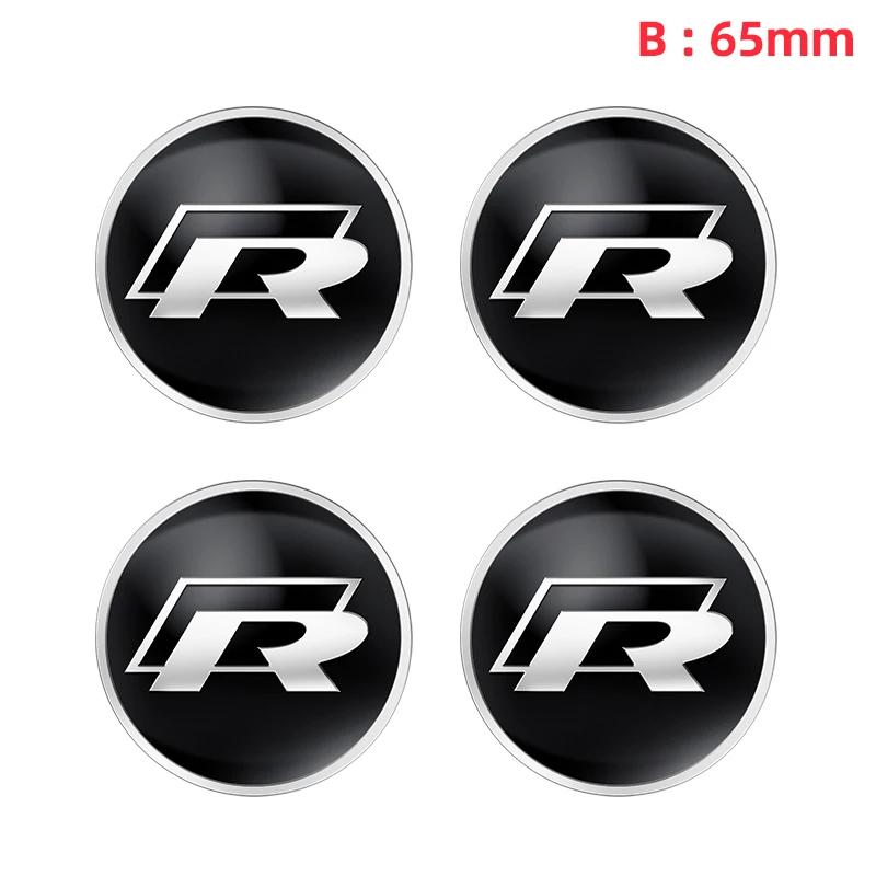 2026 Heiß Für Volkswagen VW 4 Stück 56mm 60mm 65mm Auto Styling Radnabenkappe Nabenkappe Abzeichen Zubehör Für Volkswagen Tiguan B