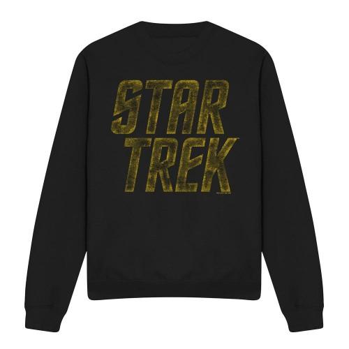 STAR TREK Unisex Adult Distressed Logo Sweatshirt