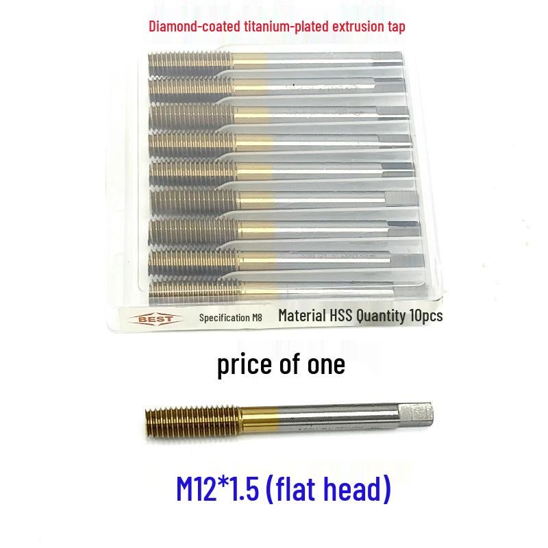 Premium Cobalt-Plated Titanium Extrusion Tap Set: M2-M16 Sizes