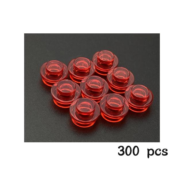 300 PEZZI Particelle di Assemblaggio MOC 4073 6141 Piastra Rotonda 1x1 Punto Blocchi da Costruzione DIY 1*1 Figure Mattoncini Lampada Giocattolo Educativo per Bambini