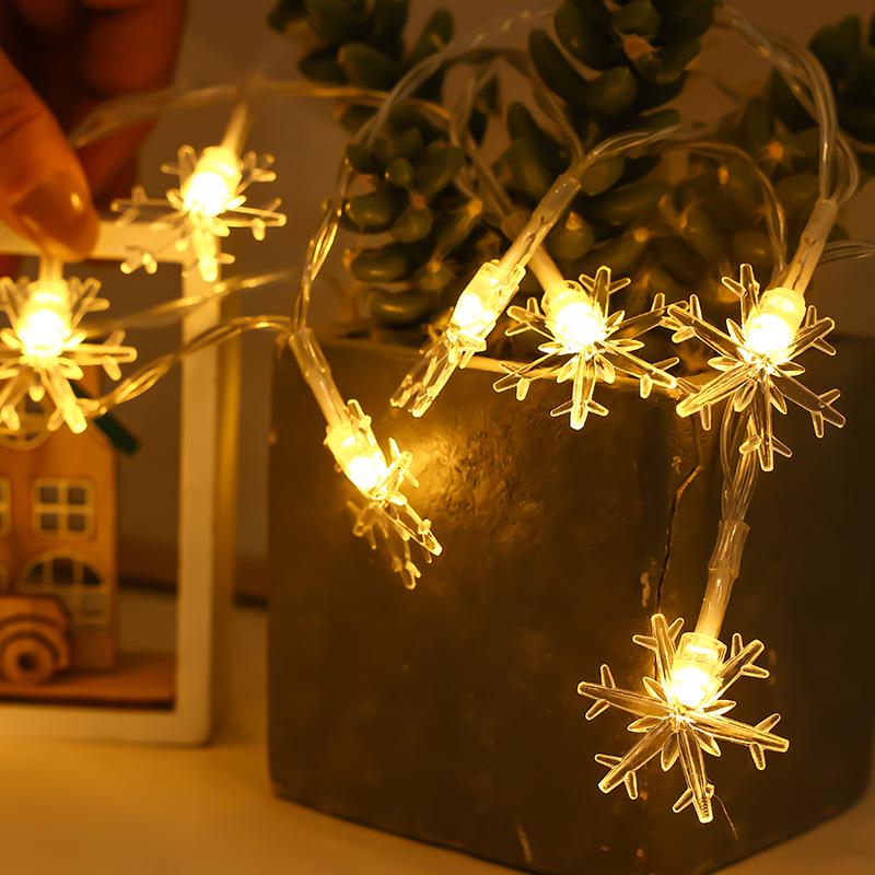 

Світлодіодні Різдвяні Гірлянди - Сніжинка, Зірки та Олень Феєричний Декор для Святкової Атмосфери 2m 10 lights (2 batteries)