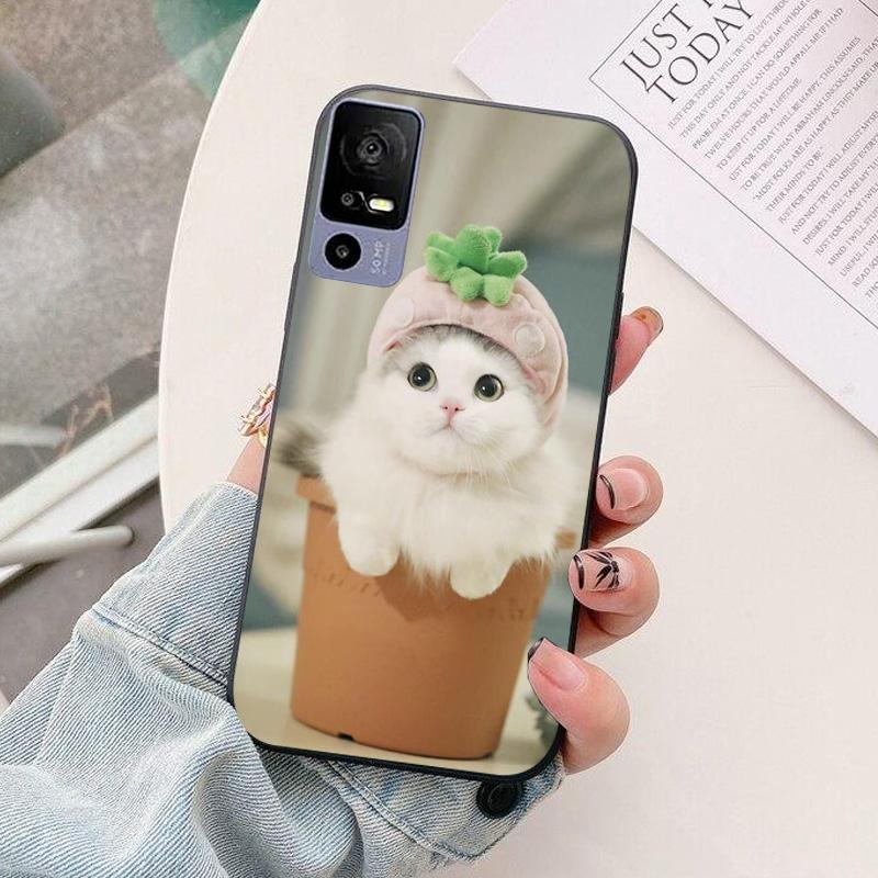 For TCL 40 R 5G Phone Case T771K astronaut Silicone Camera Protection Back Cover For TCL 40R 5G T771H Funda Coque TCL40R