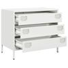 Sideboard White 68 x 39 x 58.5 cm Cold Rolled Steel
