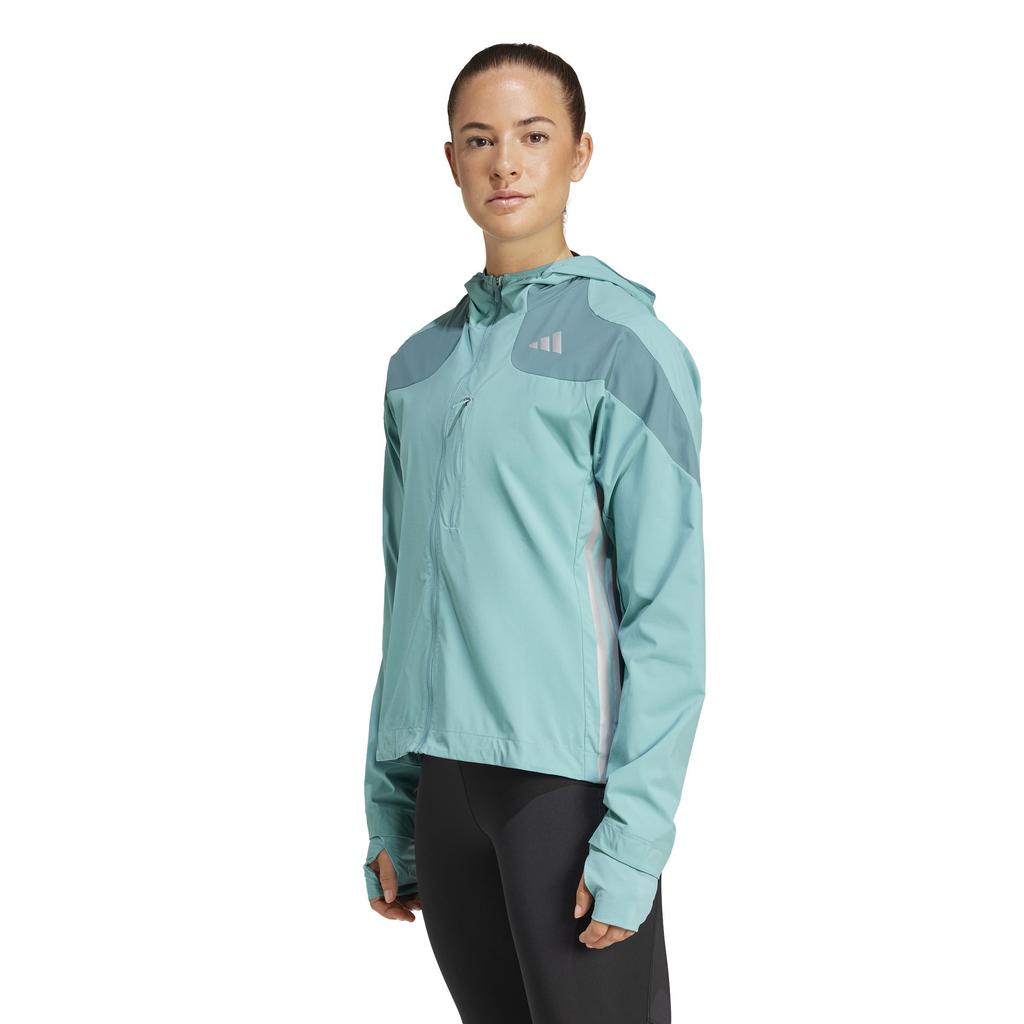 Adidas Adizero Running Powder Teal Women's Jacket, KPV74, (JD6231)