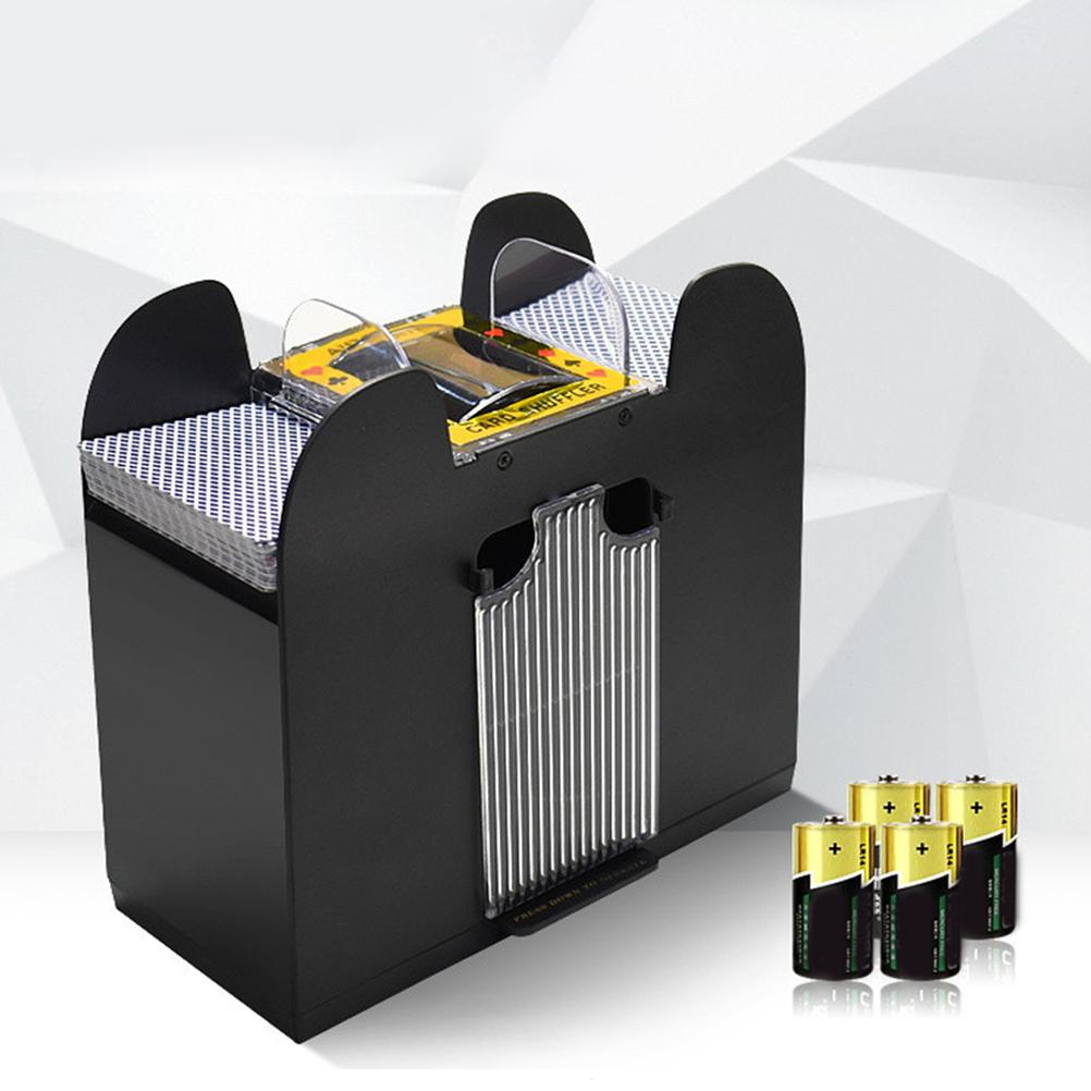 Automatic Card Shuffler Electric 6 Decks Battery Operated Card Mixing Machine