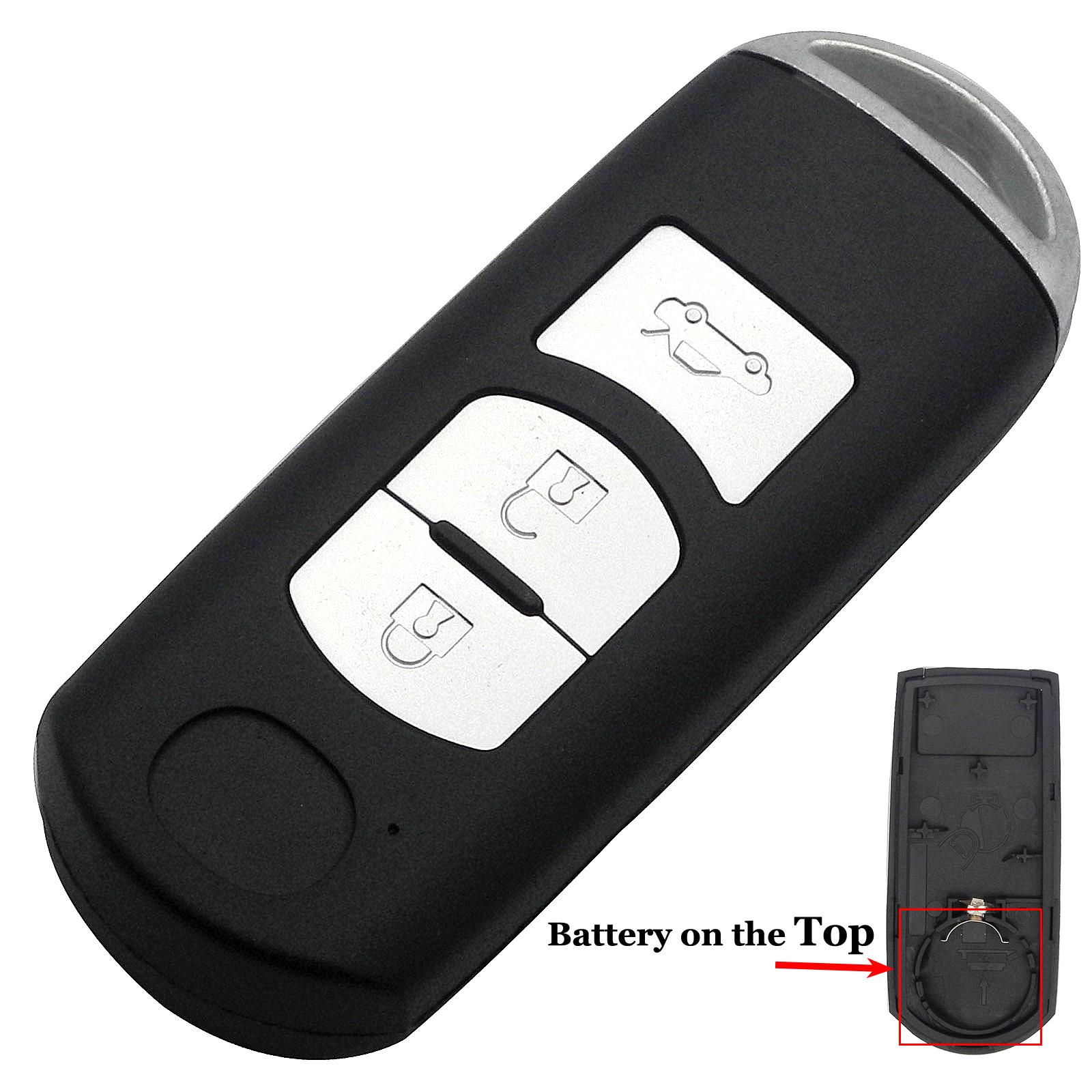 

Корпус смарт-ключа jingyuqin с 3 кнопками для MAZDA M2 M3 M5 M6 CX-3 CX-5 Demio Axela Premacy Atenza, чехол для дистанционного ключа без брелока космического пространства