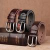 Belt First Layer Cowhide Genuine Leather Business Tree Paste Leather Pin Buckle Retro Belt Middle-Aged And Young Men'S Belt
