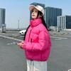 Cotton clothes short new stand-up collar simple thickened small foreign style bread clothes jacket popular women's clothing