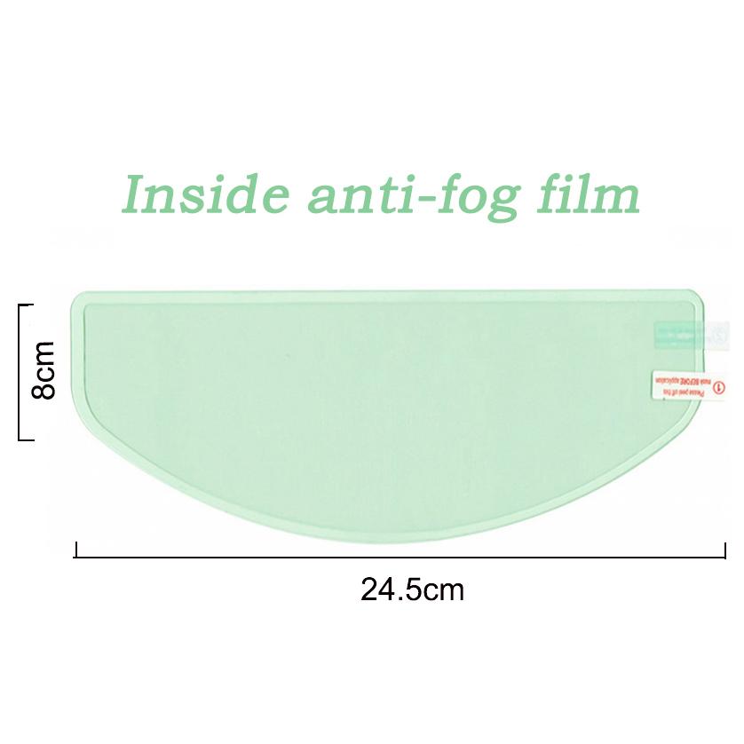 Motorcycle Helmet Anti-fog Film Inside Sticer & Rainproof Film Outside Sticker Nano Coating Stickers Film 24.5*8.5cm