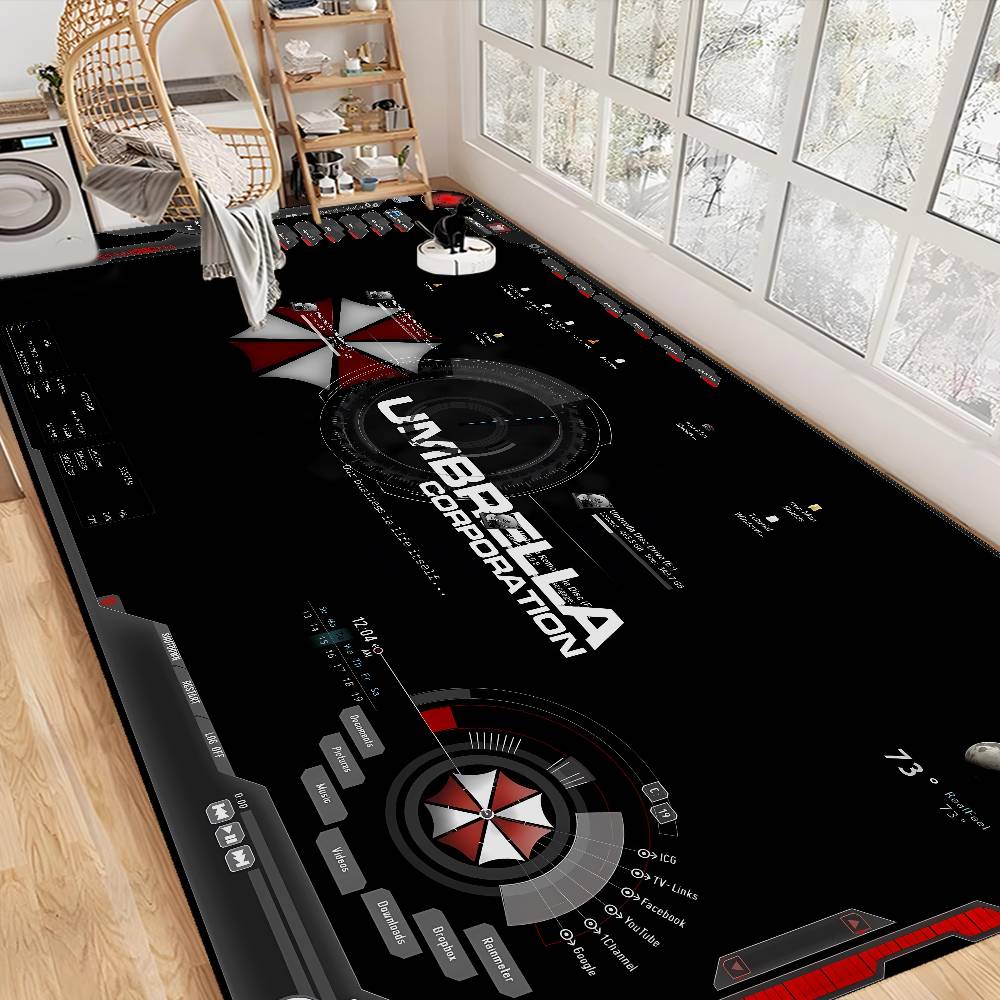 Horror Movie U-Umbrella C-Corporation Door Mat Washable Non-Slip Living Room Sofa Chairs Area Mat Kitchen Doormat Area Rug