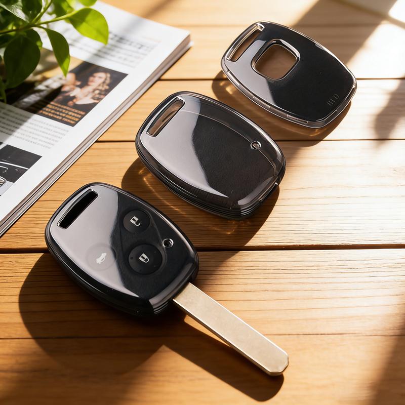 Transparent Black Tpu For Honda Cr-V Accord Civic Element Pilot Hr-V Fit City Jazz Odyssey Fleed Car Key Case Cover Accessories